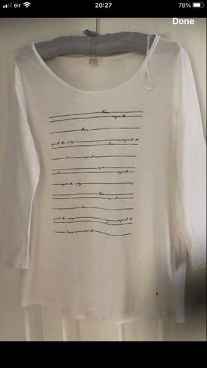 Ladies stunning espirit top size M