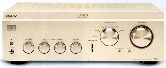 Audiophile Quality Sonys Flagship Range Elevated Series Sony Fa-30es 100w  Dual Mono  Circuitry Champagne Edition Pristine Condition With Original Remote