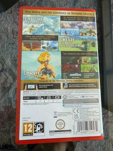 The Legend of Zelda: Tears of the Kingdom Nintendo Switch 2