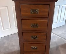 Solid mahogany chest of drawers