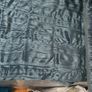 Velour throw and cushions Image 4