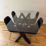 Glass Table & 4 Chairs Image 2