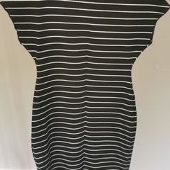 Zara black striped bodycon