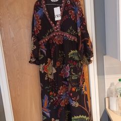 Zara Multi Colour Dress.  S. XS- 10.  B.N.W.T Ad Up