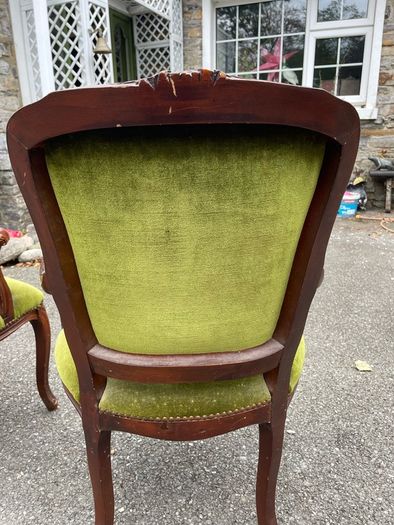 Pair of fabulous Italian made parlour chair