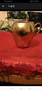 vintage Brass stamped  pot