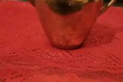 vintage Brass stamped  pot
