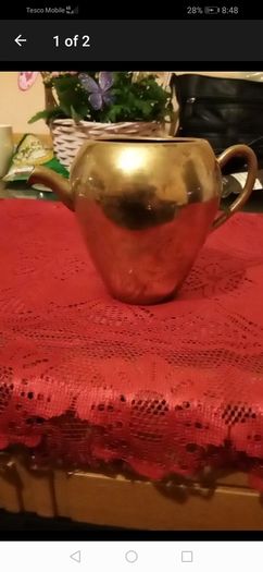 vintage Brass stamped  pot