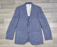 Louis Copeland Loro Piana Wool Silk Linen Tweed Blazer Jacket Mens Large Tailored Fit RRP 700 Euro