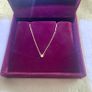 18ct Yellow Gold Solitaire Diamond Necklace Image 7