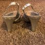 Silver Sandals Designer, Peeptoe Shoes Image 3