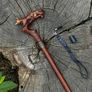 Unique Handmade Walking Stick, Fox Handle, Never Used Image 6