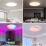 Bathroom Led Ceiling Light Smart - 24W RGBCW Color 3000-6500k Dimmable Bath Ceiling Lights Round with Remote Control Ceiling Lamp for Bedroom Hallway Kitchen Image 3