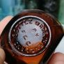 58 - Beautiful Vintage 4oz Bovril Dark Brown Glass Embossed Letters Jar Image 5