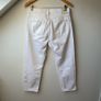 Massimo Dutti White Slim Straight Mid-Rise Jeans Image 7