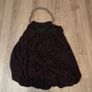 Fuzzy Dark purple open back top with chain, size S/M Image 4
