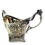 Rare Antique art nouveau silver plated basket Image 8