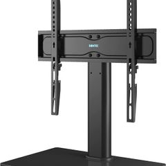 Universal Table Top Pedestal TV Stand with Bracket for 26-55 Inch LCD/LED/Plasma TVs-Height Adjustable TV stand with 8mm Tempered Glass Base & Cable Management-Holds 40 KG & Max.VESA 400x400mm (FREE POSTAGE)