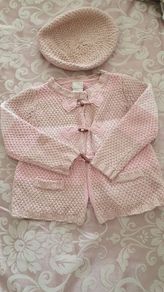 cardigan and beret
