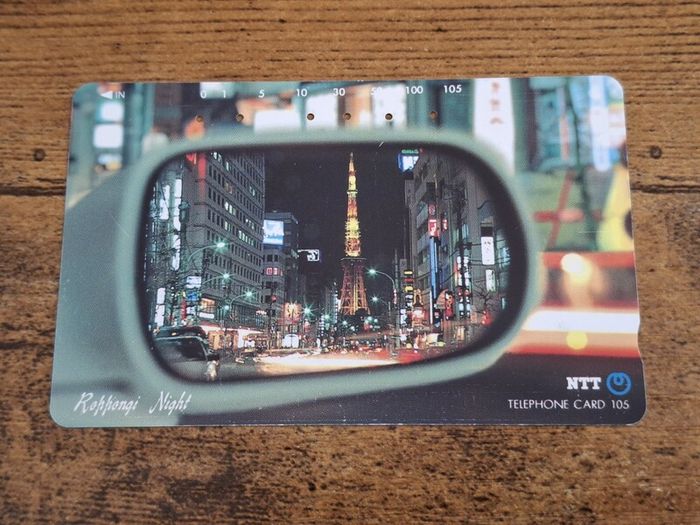 Japan Telephone Card 105 "Rappongi Night", used, 1991 - free standard postage