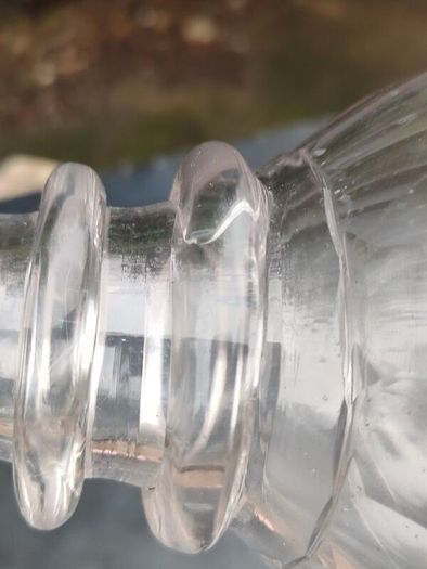 A Pair Georgian lead glass hand blown decanters