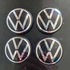 4 x Volkswagen 65mm Centre Caps (New Logo) FREE Delivery