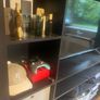 IKEA black TV storage unit Image 4