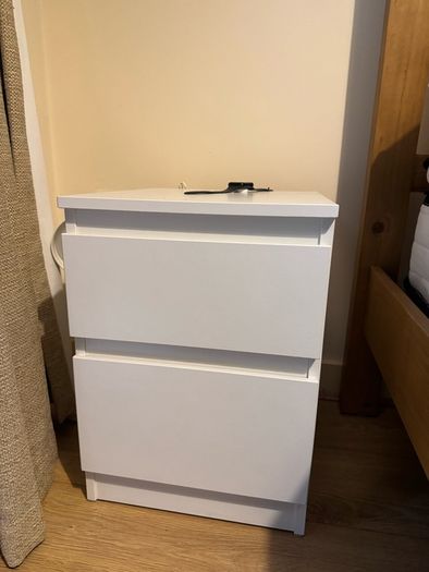 Studying table, two bedside table, office chair and a wall shelf