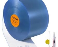 Strip Curtain, 15 m Length x 20 cm Width, Plastic Door Strip Bulk Roll, Walk in Freezer Cooler