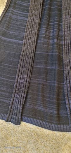 COS navy ribbed long skirt