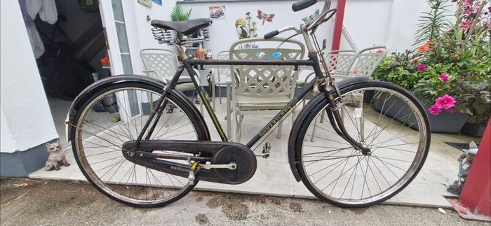 Old Raleigh bikes.