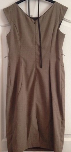 Beige workwear dress from Next
