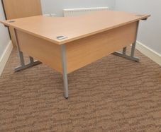beech managers corner office desk