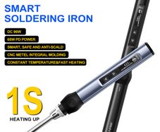 FNIRSI HS-01 Smart Electric Soldering Iron PD 65W Adjustable Constant Temperature Fast Heat Portable Soldering Iron Station Kit
