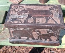 Beautiful ebony trinket box