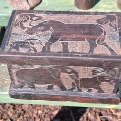 Beautiful ebony trinket box