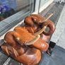 Twin pair of MidCentury Vintage Retro  solid Teak wood elephant Wall plaques Image 3