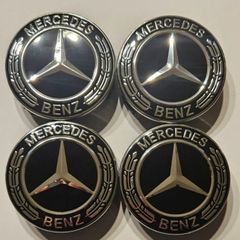 Mercedes 75mm Wheel Center Caps / 4 Caps 15 euro fits A B C D E S SLK ML G Class