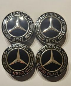 Mercedes 75mm Wheel Center Caps / 4 Caps 15 euro fits A B C D E S SLK ML G Class