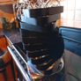 Black and silver decorative lamp Image 2