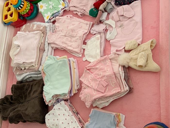 0-6 Months Baby Girl Clothes Bundle / Lot (Next, H&M, Disney, Mamas and Papas & more)