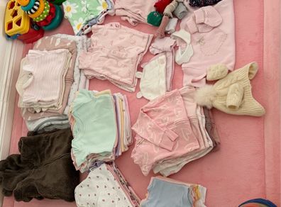0-6 Months Baby Girl Clothes Bundle / Lot (Next, H&M, Disney, Mamas and Papas & more)