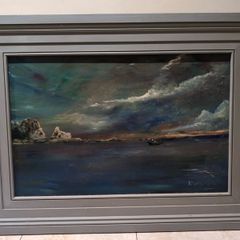 Large Painting of Irish Coastline