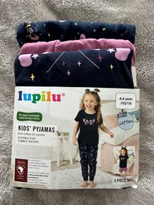 BNWT girls pyjamas 3 piece set, 110/116cm, 4-6 years