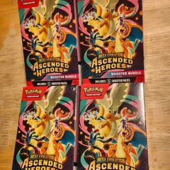 Pokemon Tcg Mega Evolution Ascended Heroes booster bundle X4
