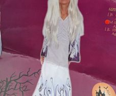 Kids Ghost Robe Halloween Costume - Wig On Model Not Included.