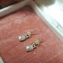 Vintage pearl drop earrings Image 4