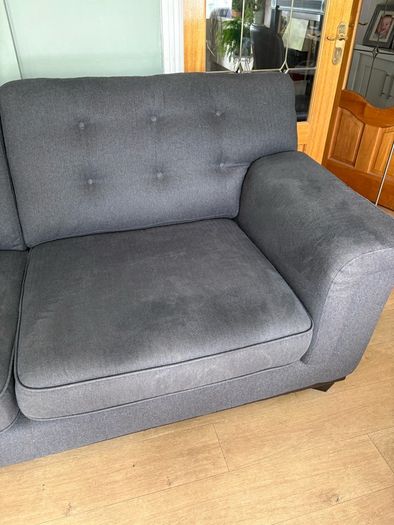 3 seater sofa and footstool
