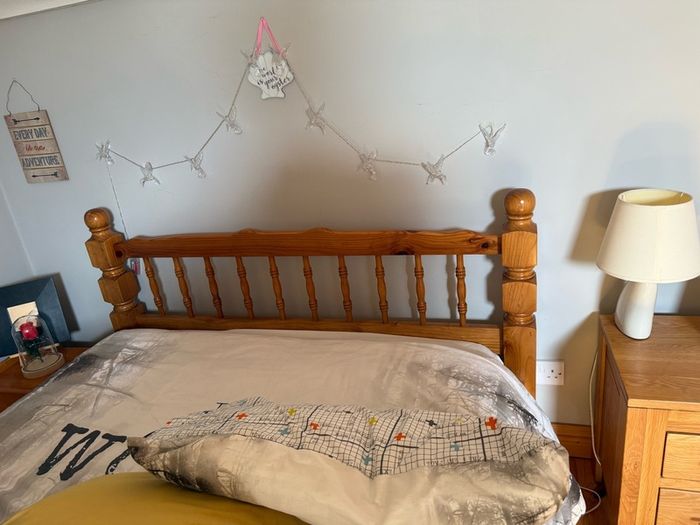 Double Bed Frame with Mattress