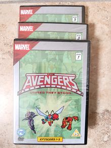 Set of 3 DVDs Classic Marvel - The Avengers: United They Stand 1999 Episodes 1-9 NEW